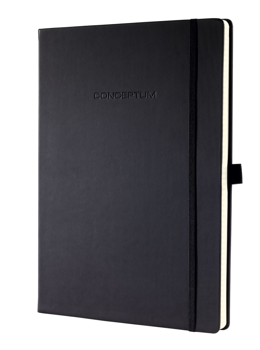 CONCEPTUM Notizbuch A4 CO112 schwarz, liniert 97 Blatt