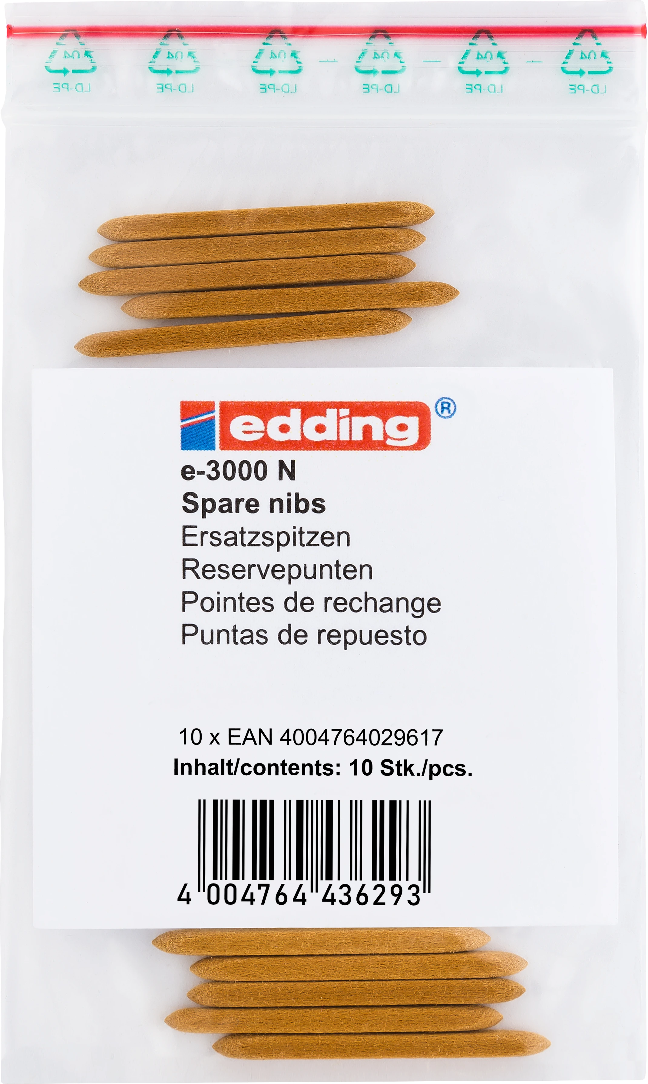 EDDING Ersatzfilze 3000/8300 N3000 10 Stück
