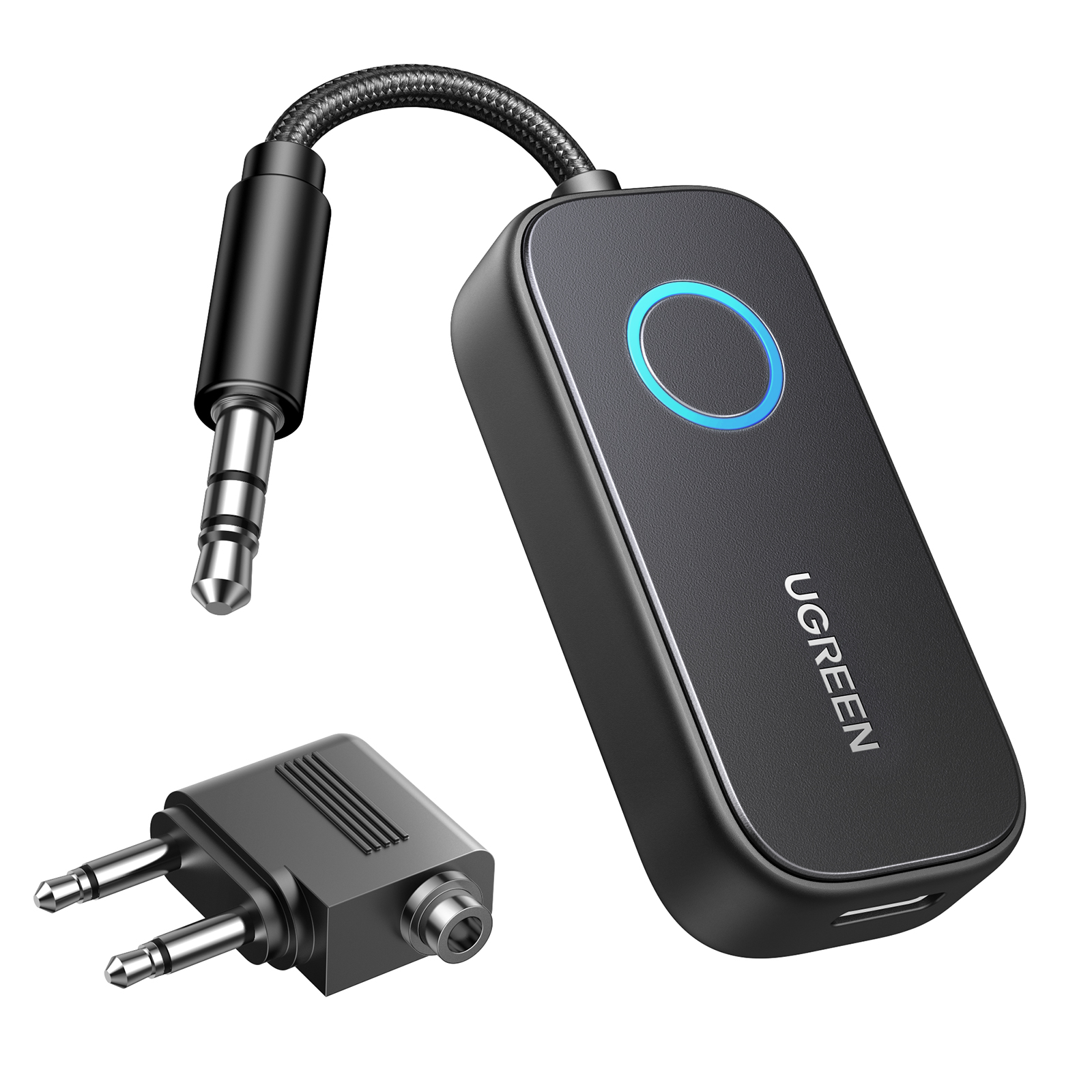 UGREEN Travel Audio Transmitter 35222A TX/RX, BT 5.2, Dual Pairing