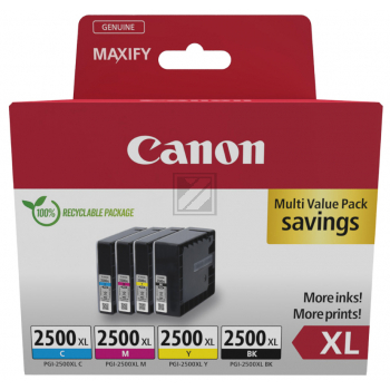 CANON Multipack Tinte XL BKCMY PGI-2500XL MAXIFY MB5050/5350 128.8ml