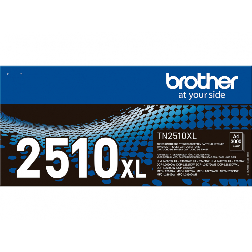 BROTHER Toner HY schwarz TN-2510XL HL-L2400/L-2445 3000 Seiten BROTHER Toner HY schwarz TN-2510XL HL-L2400/L-2445 3000 Seiten
