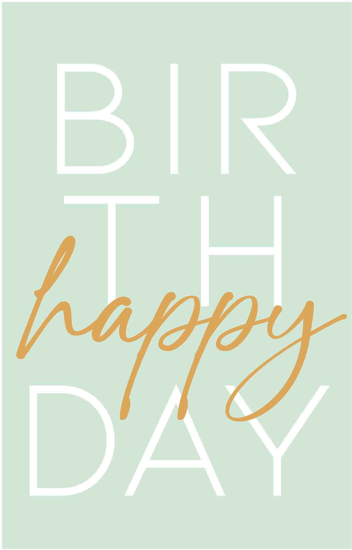 ABC Geburtstagskarte B6 51207 Happy Birthday