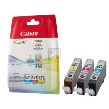 CANON Multipack Tinte CMY CLI-521Pack PIXMA MP 980 3x9ml