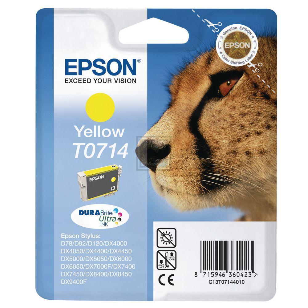 EPSON Tintenpatrone yellow T071440 Stylus DX4000 475 Seiten