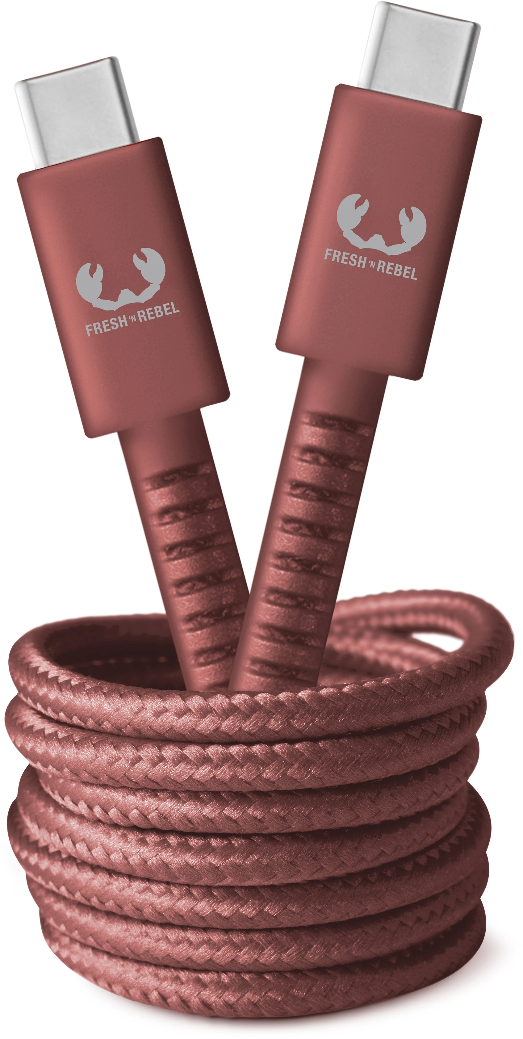 FRESH'N REBEL USB C-USB C 3A 480Mbps 2CCC200SR 2m Safari Red