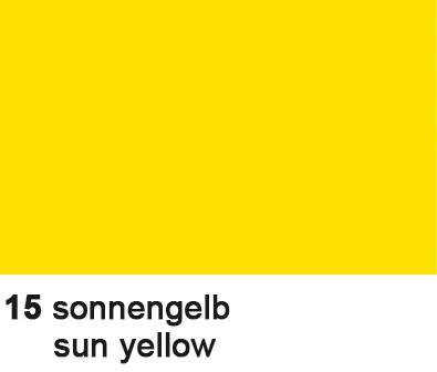 BÜROLINE Tonzeichenpapier 50x70cm 2232215 130g, sonnengelb