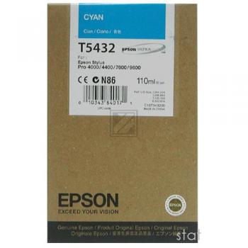 EPSON Tintenpatrone cyan T613200 Stylus Pro 4450 110ml