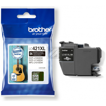 BROTHER Tintenpatrone HY schwarz LC-421XLBK DCP-J1050 500 Seiten