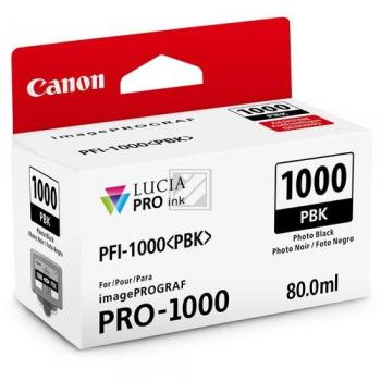 CANON Tintenpatrone photo schwarz PFI-1000 iPF PRO-1000 80ml