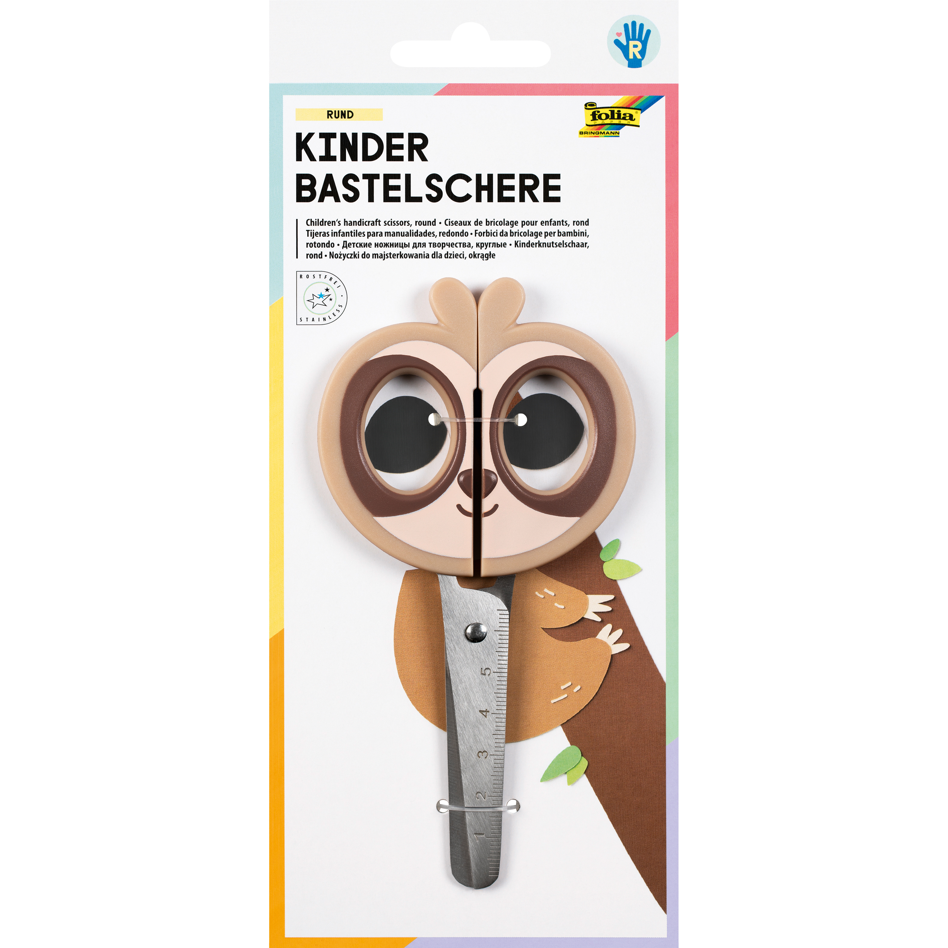 FOLIA Bastelschere 16cm 773 Sloth