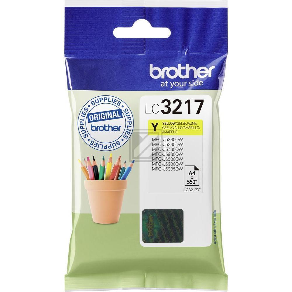 BROTHER Tintenpatrone yellow LC-3217Y MFC-J6530DW 550 Seiten