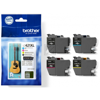 BROTHER Valuepack Tinte CMYBK LC-421XLVAL DCP-J1050 500 Seiten