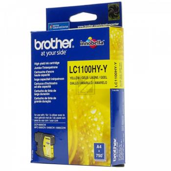 BROTHER Tintenpatrone HY yellow LC-1100HYY MFC-6490CW 750 Seiten BROTHER Tintenpatrone HY yellow LC-1100HYY MFC-6490CW 750 Seiten