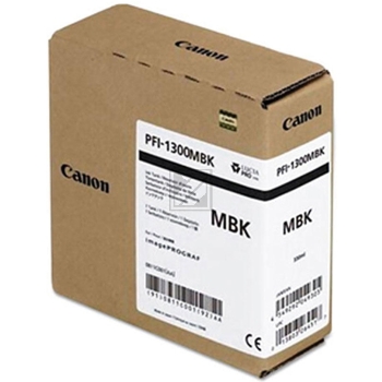 CANON Tintenpatrone matt schwarz PFI1300MB iPF PRO-2000/PRO-6000S 330ml CANON Tintenpatrone matt schwarz PFI1300MB iPF PRO-2000/PRO-6000S 330ml