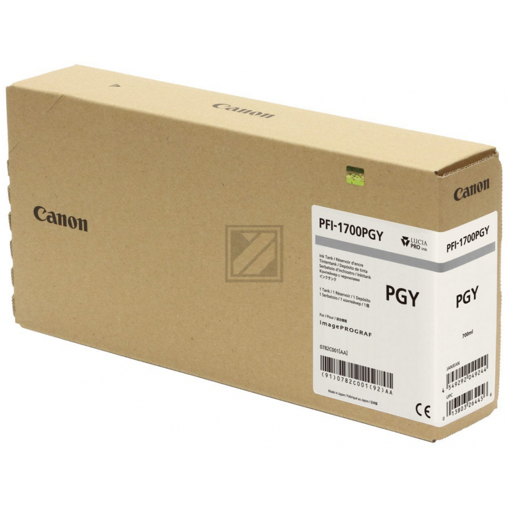 CANON Tintenpatrone photo grey PFI1700PG iPF PRO-2000/PRO-4000 700ml