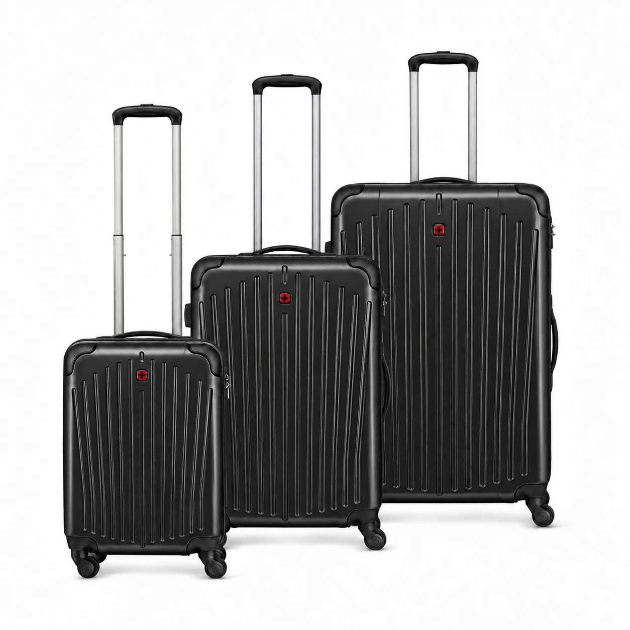 WENGER Flyn Hardside 3pc Set 611387 Black