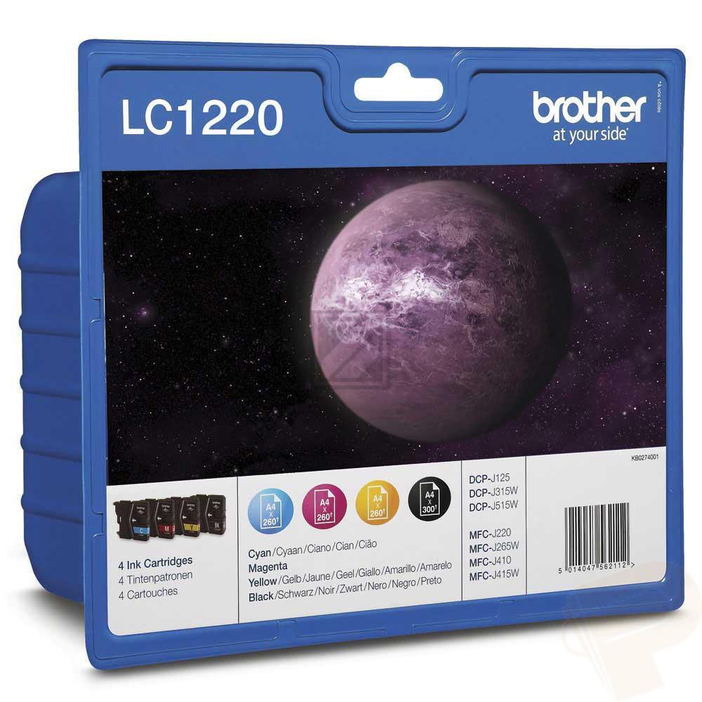 BROTHER Valuepack Tinte CMYBK LC-1220VALBP DCP-J525W 300 Seiten