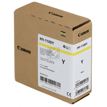 CANON Tintenpatrone yellow PFI1100Y iPF PRO-2000/PRO-6000S 160ml