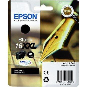 EPSON Tintenpatrone XXL schwarz T168140 WF 2660DWF 1000 Seiten