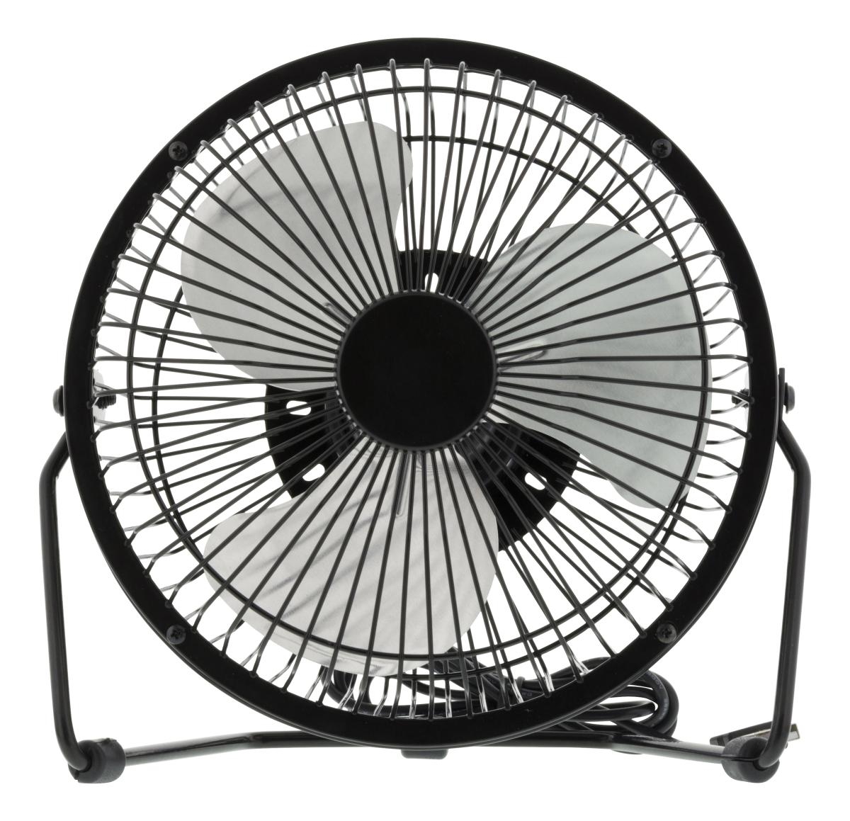 DELTACO USB Table Fan 13 cm,USB-A FT-755 aluminium, Black