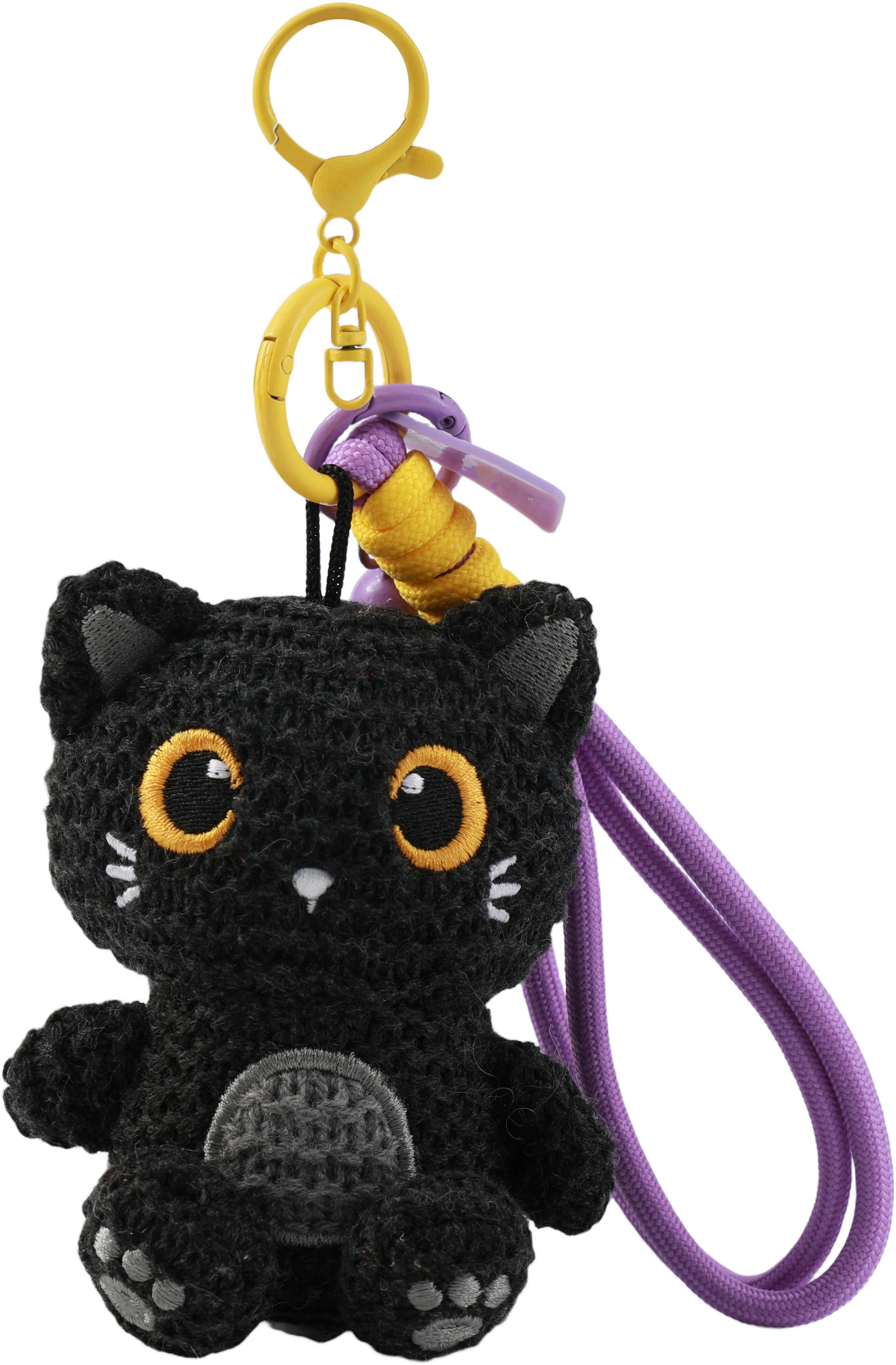 I-TOTAL Schlüsselanhänger gehäkelt XL3442 Black Cat