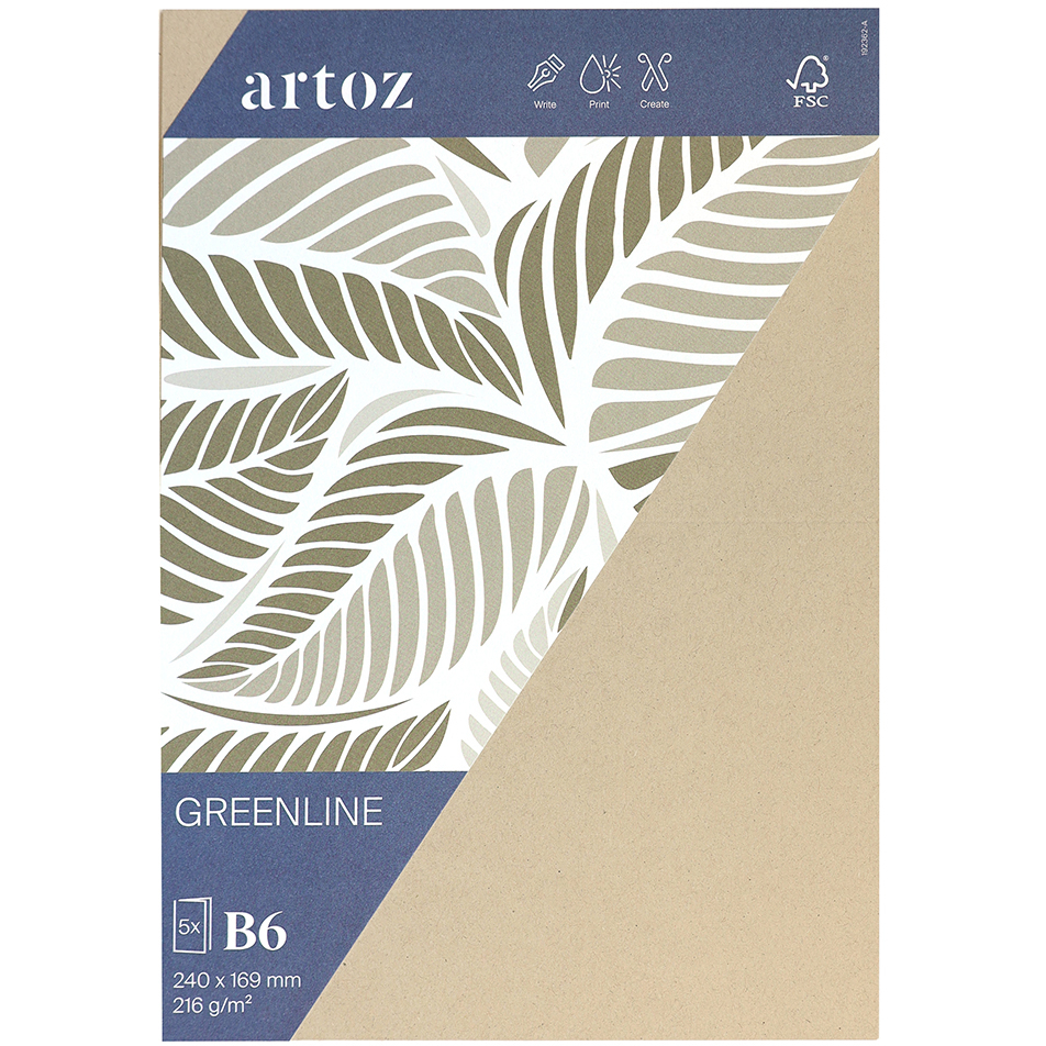 ARTOZ Karten 1001 B6 19236226-584 216g, desert 5 Blatt