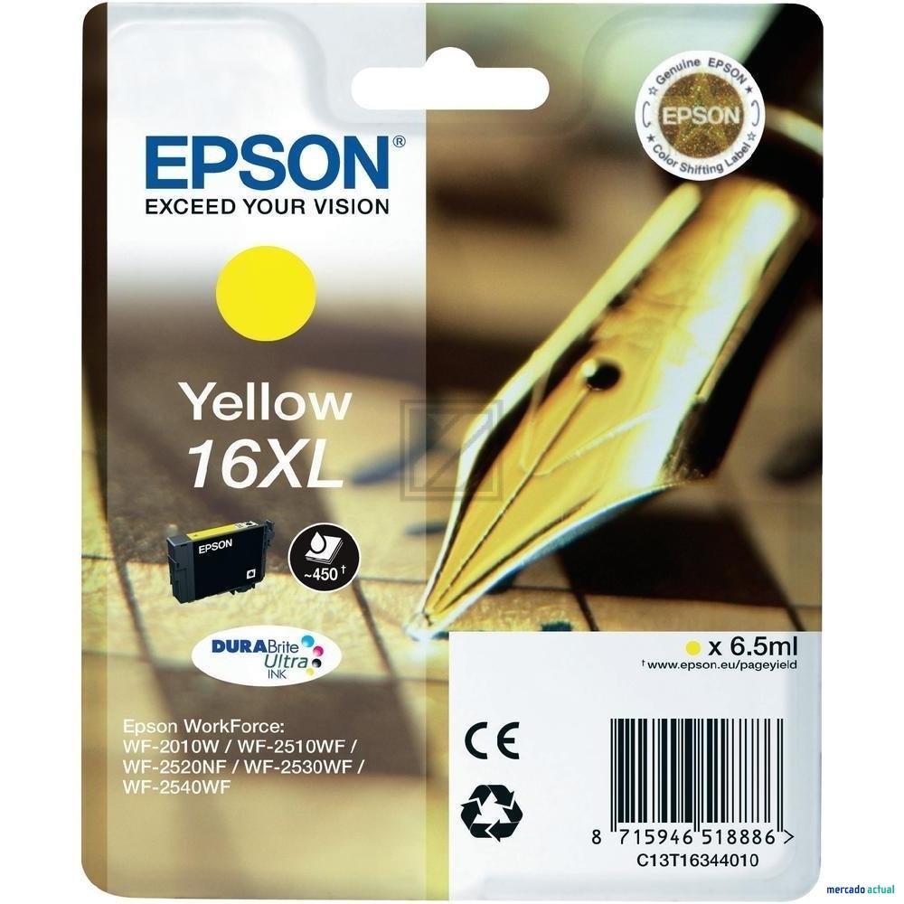 EPSON Tintenpatrone 16XL yellow T163440 WF 2010/2540 450 Seiten