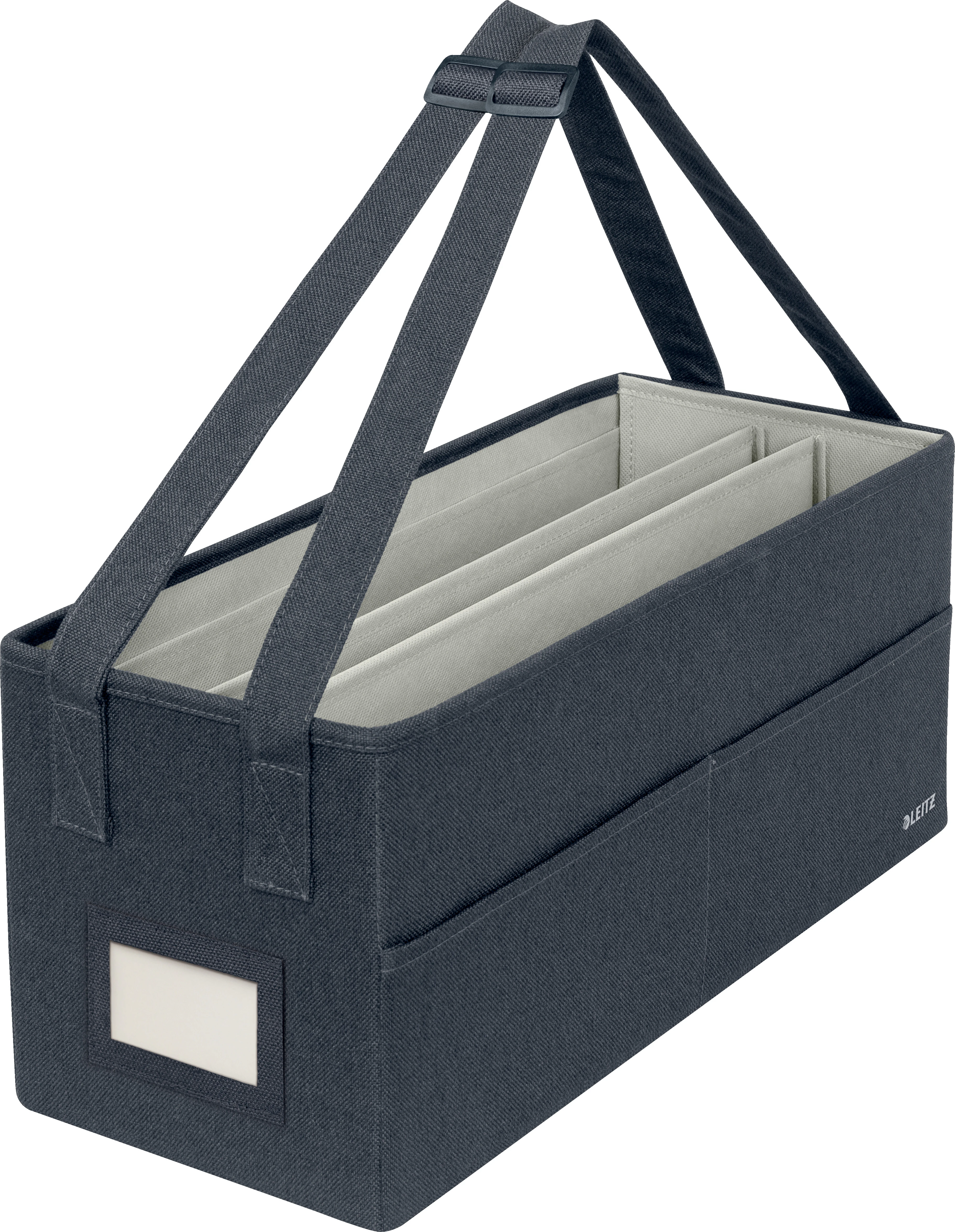 LEITZ Hot Desk Stofftasche 6444-00-89 samtgrau 3 Fächer 46.5x21x20cm