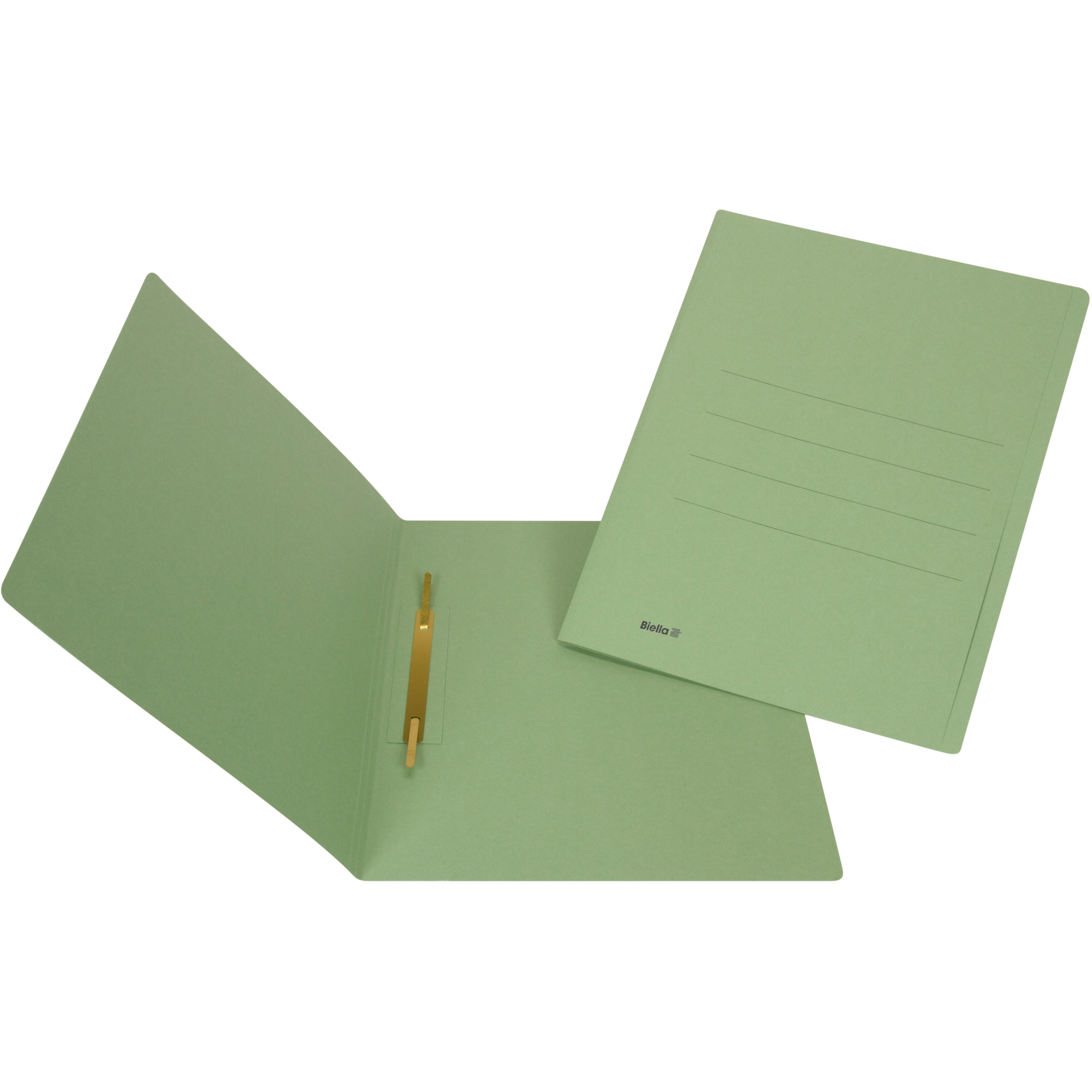 BIELLA Einlagemappe m. Heftzunge A4 25040330U grün 240g 50 Stück