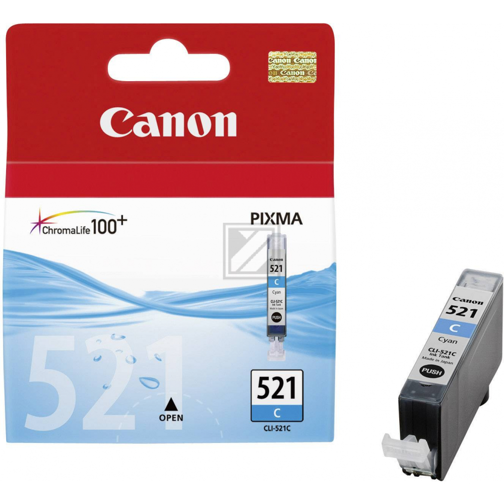 CANON Tintenpatrone cyan CLI-521C PIXMA MP 980 9ml