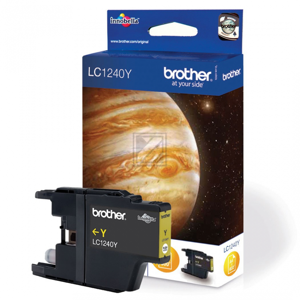 BROTHER Tintenpatrone yellow LC-1240Y MFC-J6510DW 600 Seiten