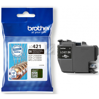 BROTHER Tintenpatrone schwarz LC-421BK DCP-J1050 200 Seiten
