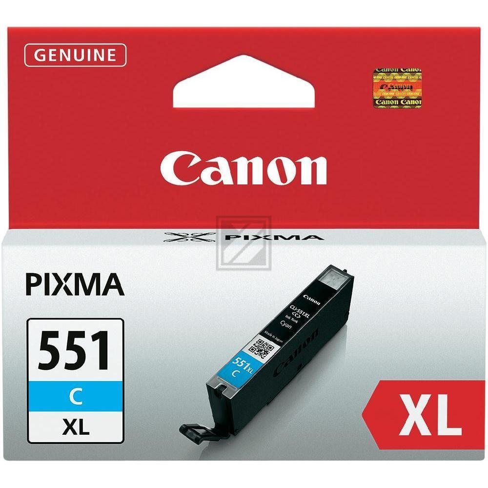 CANON Tintenpatrone XL cyan CLI-551XLC PIXMA MG5450 11ml