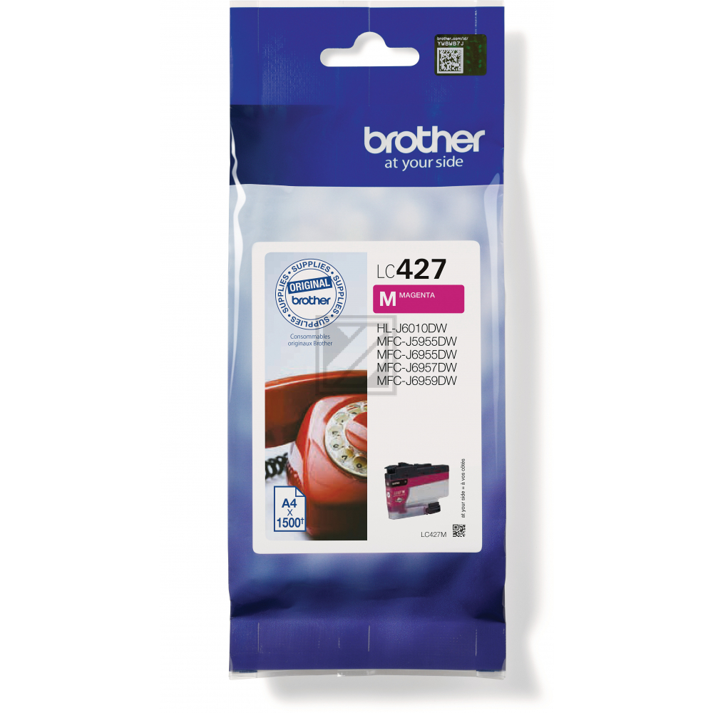 BROTHER Tintenpatrone magenta LC-427M MFC-J5955 1500 Seiten BROTHER Tintenpatrone magenta LC-427M MFC-J5955 1500 Seiten