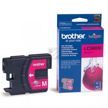 BROTHER Tintenpatrone magenta LC-980M DCP-165C 260 Seiten