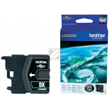 BROTHER Tintenpatrone schwarz LC-985BK DCP-J315W 300 Seiten
