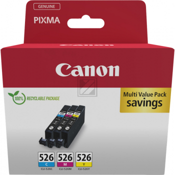 CANON Multipack Tinte CMY CLI-526 PIXMA iP4850 3x9ml