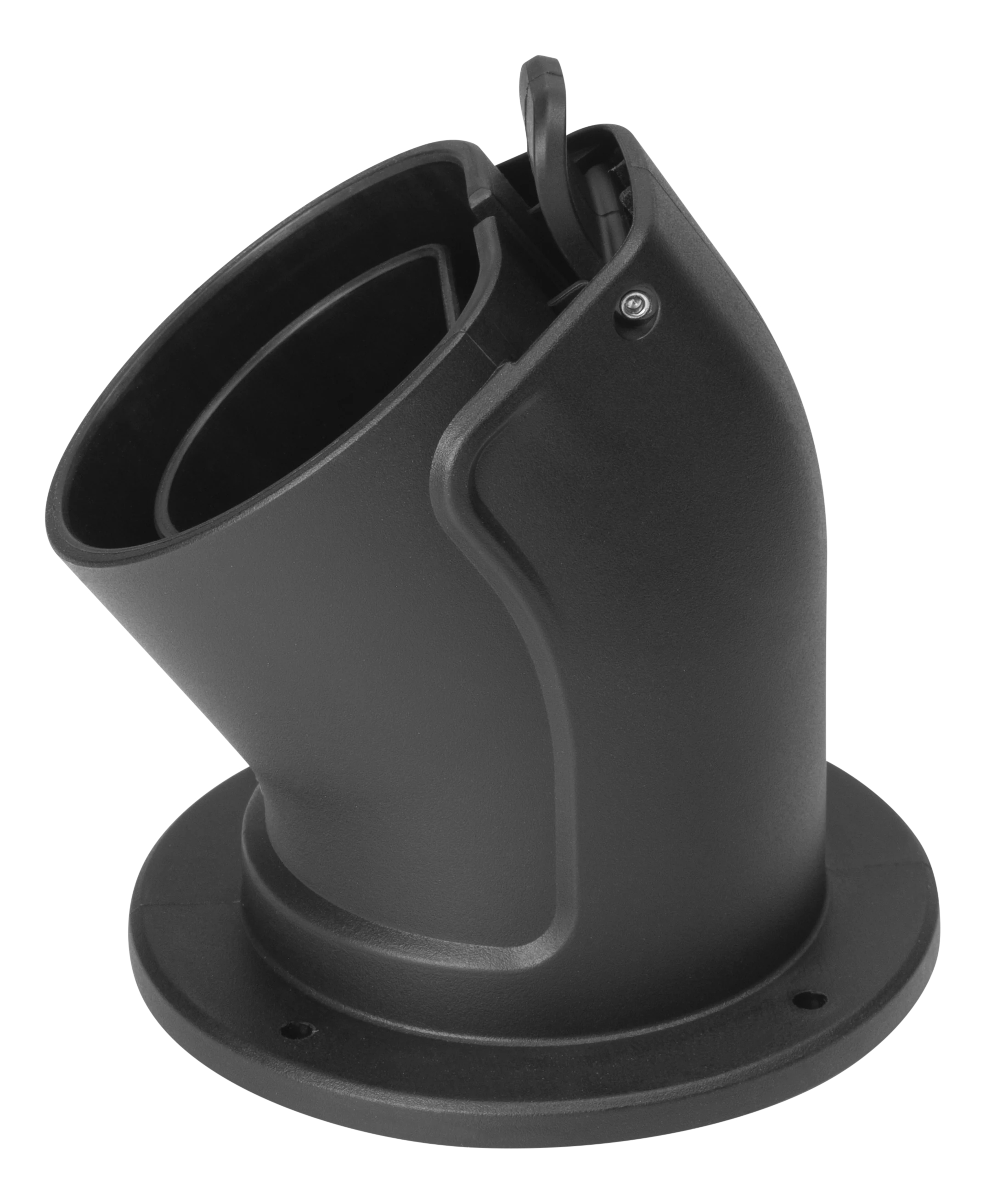 DELTACO e-Charge, holder type 2 EV-5103 connector, angled, Black