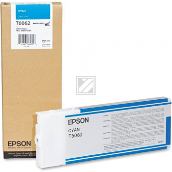 EPSON Tintenpatrone cyan T606200 Stylus Pro 4880 220ml