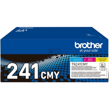 BROTHER Toner Multipack CMY TN-241CMY HL-3140/3170 1400 Seiten BROTHER Toner Multipack CMY TN-241CMY HL-3140/3170 1400 Seiten
