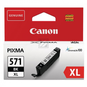 CANON Tintenpatrone XL schwarz CLI-571XLBK PIXMA MG5750 11ml